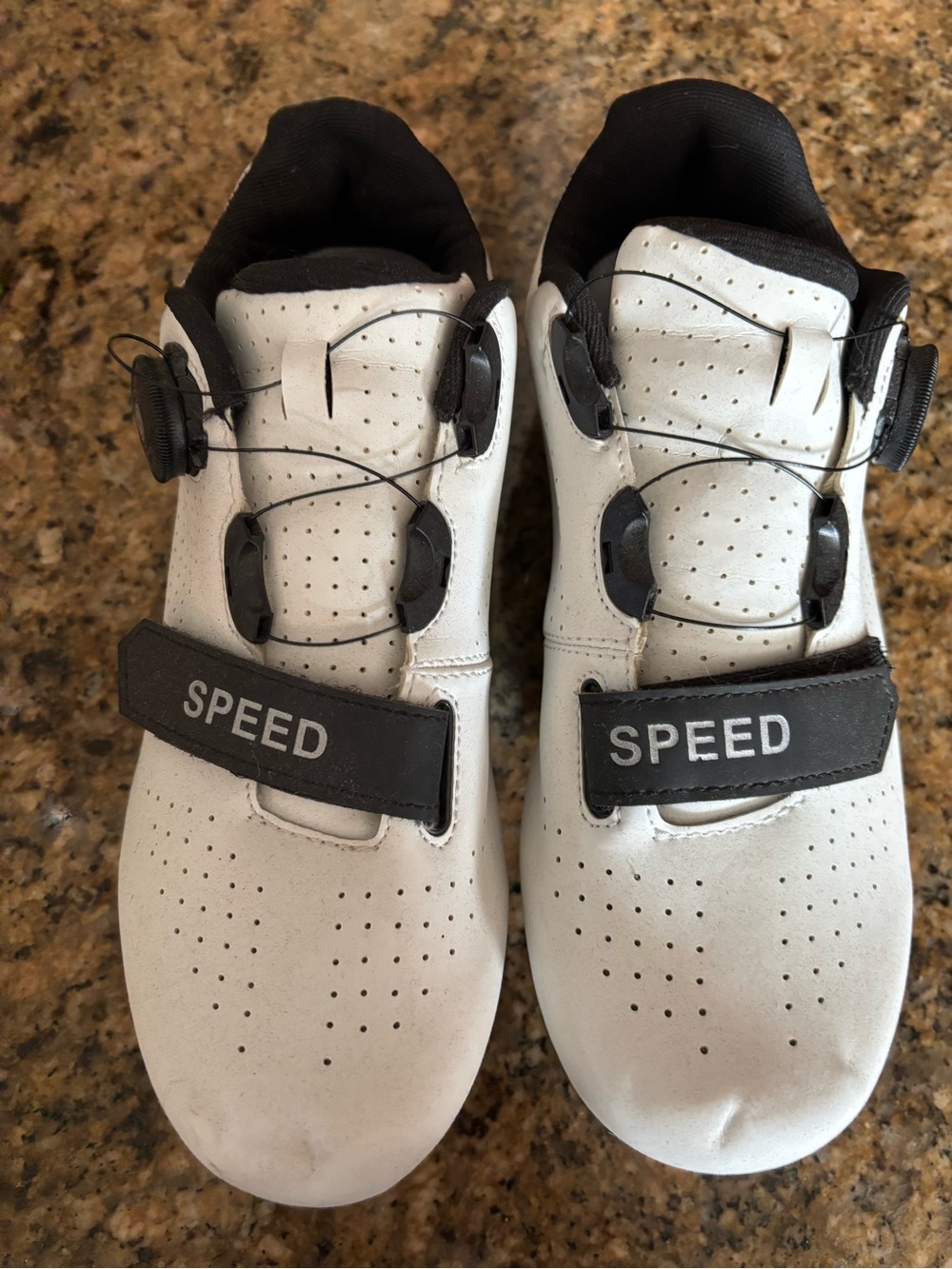 Unisex Peloton style like White and Black 'Speed' Athletic Shoes
